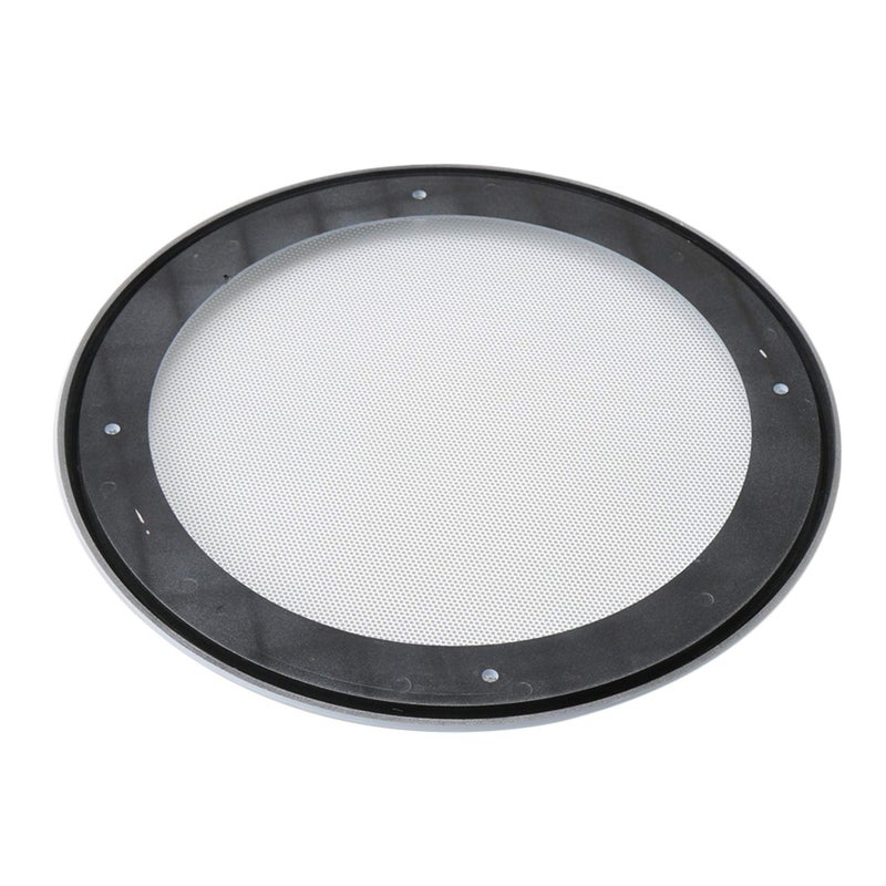 RDEXP 8Inch DIY Car Audio Speaker Cover Decorative Circle Metal Net Mesh Grille White 10.16 x 9.61 x 1.06 Sturdy Construction - Image 3